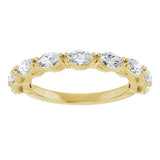 14K Yellow Gold 1 CTW Lab-Grown Diamond Anniversary Band