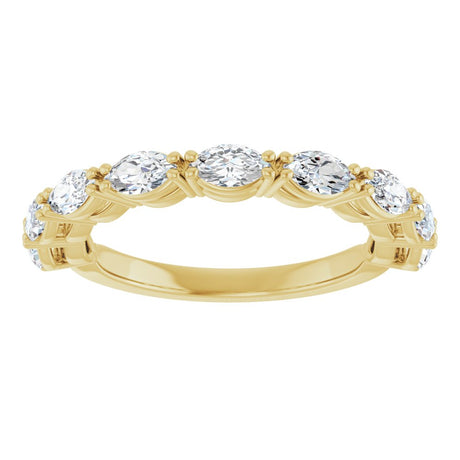 14K Yellow Gold 1 CTW Lab-Grown Diamond Anniversary Band