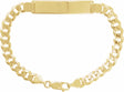 14K Yellow Gold Curb Identification 8" Bracelet