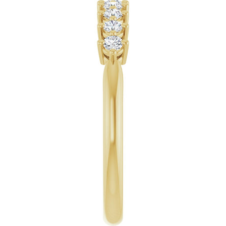 14K Yellow Gold 1/4 CTW Lab-Grown Diamond Anniversary Band