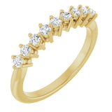 14K Yellow Gold 1/4 CTW Lab-Grown Diamond Anniversary Band