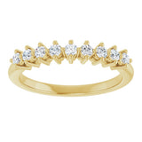 14K Yellow Gold 1/4 CTW Lab-Grown Diamond Anniversary Band