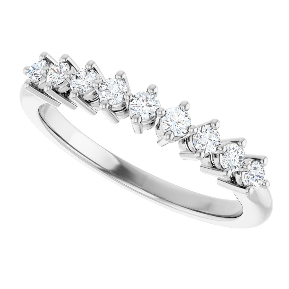 14K White Gold 1/4 CTW Lab-Grown Diamond Anniversary Band