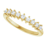 14K Yellow Gold 1/4 CTW Lab-Grown Diamond Anniversary Band