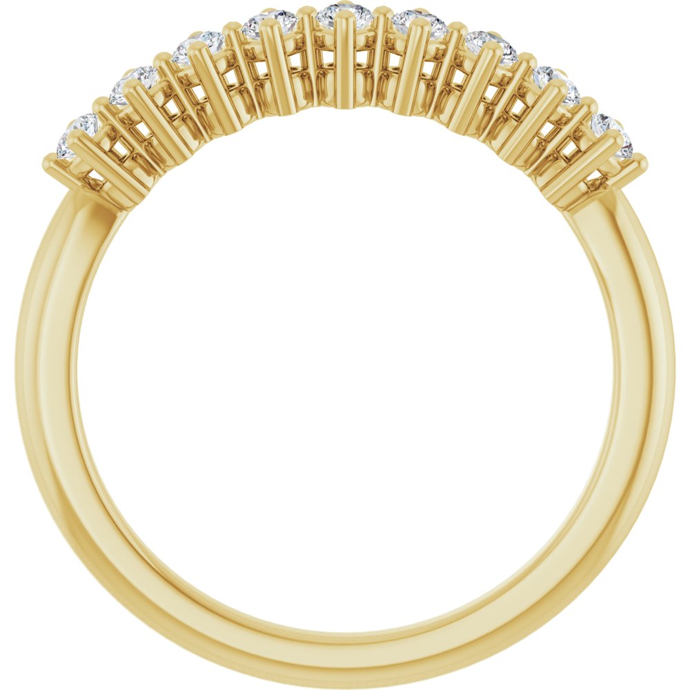 14K Yellow Gold 1/4 CTW Lab-Grown Diamond Anniversary Band