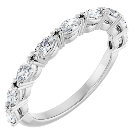14K White Gold 5/8 CTW Lab-Grown Diamond Anniversary Band