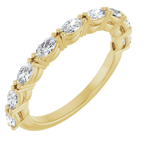 14K Yellow Gold 5/8 CTW Lab-Grown Diamond Anniversary Band