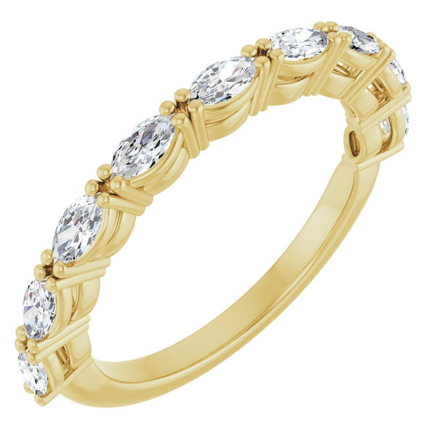 14K Yellow Gold 5/8 CTW Lab-Grown Diamond Anniversary Band