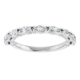14K White Gold 5/8 CTW Lab-Grown Diamond Anniversary Band