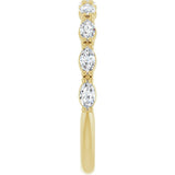 14K Yellow Gold 5/8 CTW Lab-Grown Diamond Anniversary Band