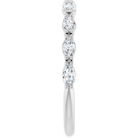 14K White Gold 5/8 CTW Lab-Grown Diamond Anniversary Band