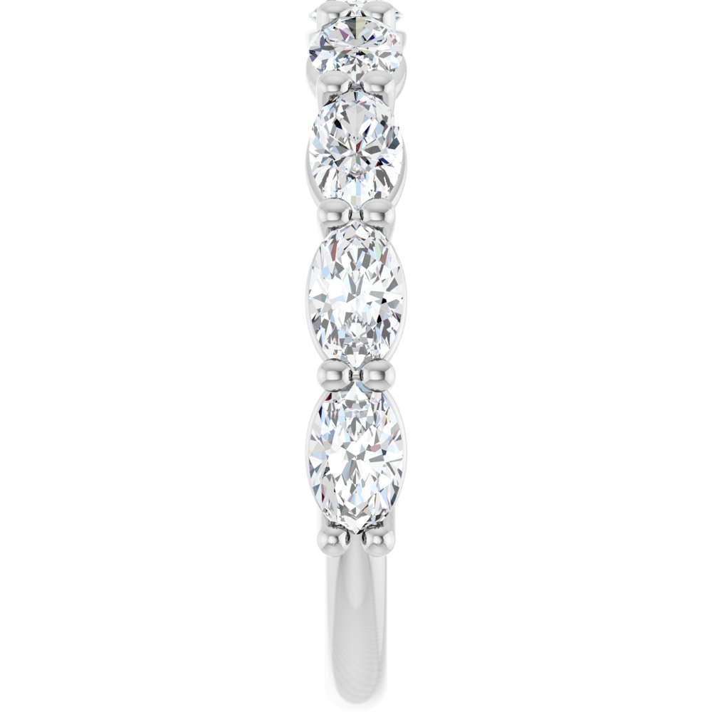 14K White Gold 1 5/8 CTW Lab-Grown Diamond Anniversary Band