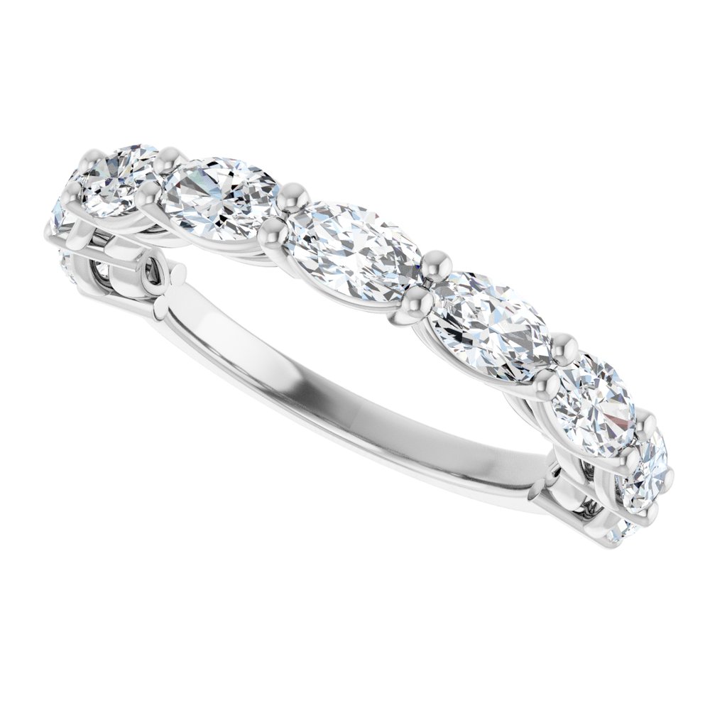 14K White Gold 1 5/8 CTW Lab-Grown Diamond Anniversary Band