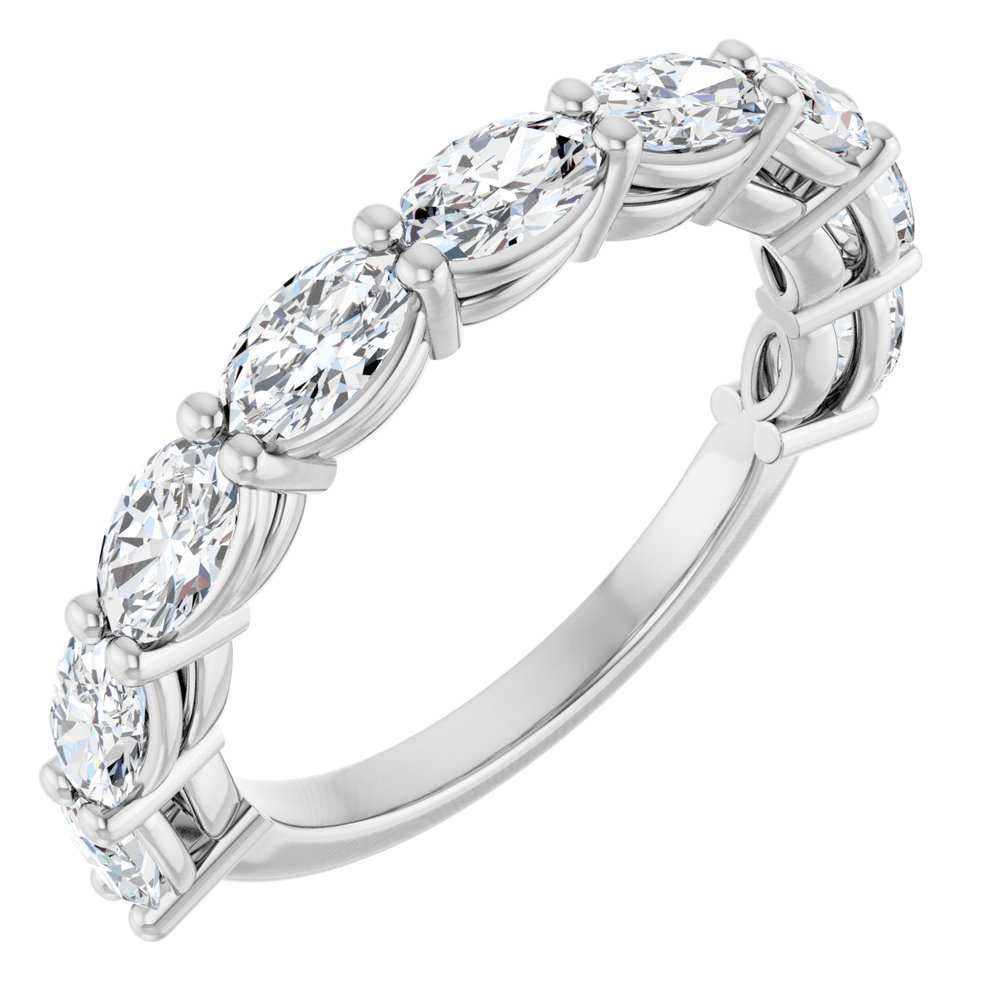 14K White Gold 1 5/8 CTW Lab-Grown Diamond Anniversary Band