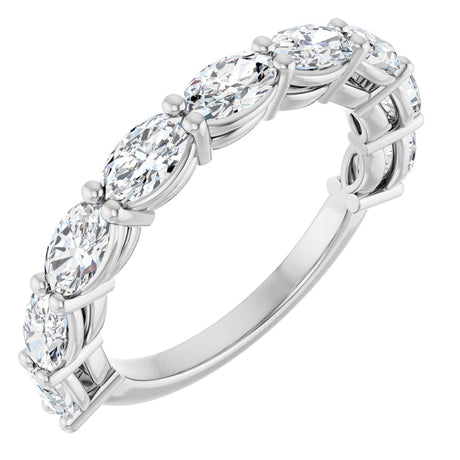14K White Gold 1 5/8 CTW Lab-Grown Diamond Anniversary Band
