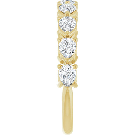 14K Yellow Gold 1 1/4 CTW Lab-Grown Diamond Anniversary Band