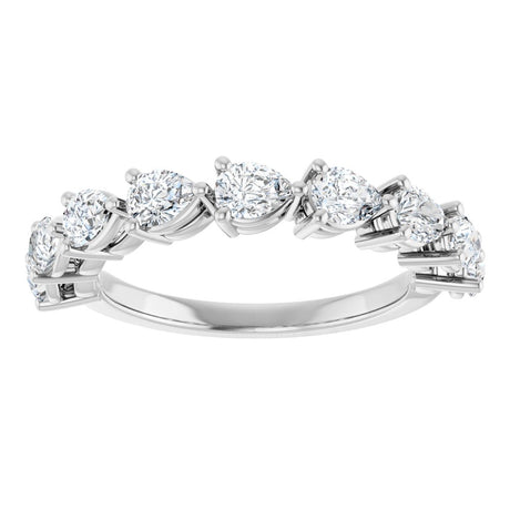 14K White Gold 1 1/4 CTW Lab-Grown Diamond Anniversary Band