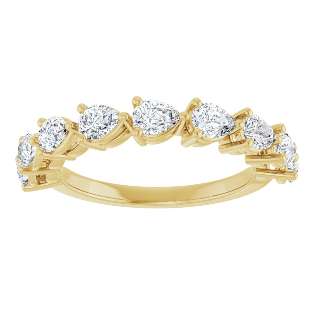 14K Yellow Gold 1 1/4 CTW Lab-Grown Diamond Anniversary Band