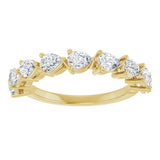 14K Yellow Gold 1 1/4 CTW Lab-Grown Diamond Anniversary Band