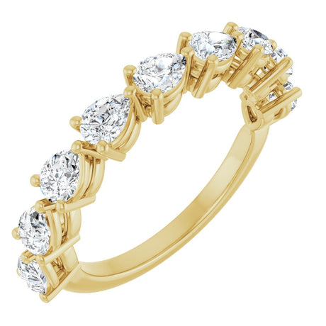 14K Yellow Gold 1 1/4 CTW Lab-Grown Diamond Anniversary Band