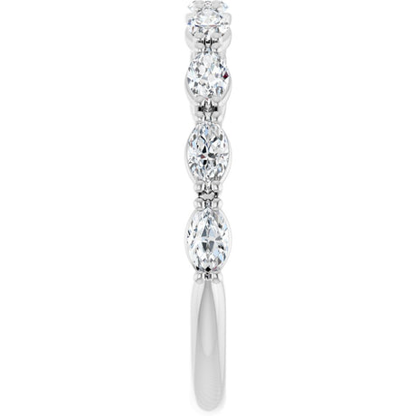 14K White Gold 3/4 CTW Lab-Grown Diamond Anniversary Band