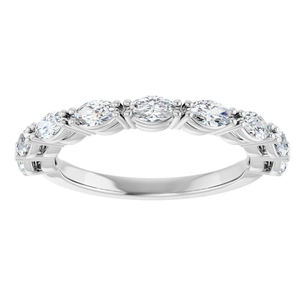 14K White Gold 3/4 CTW Lab-Grown Diamond Anniversary Band