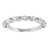 14K White Gold 3/4 CTW Lab-Grown Diamond Anniversary Band