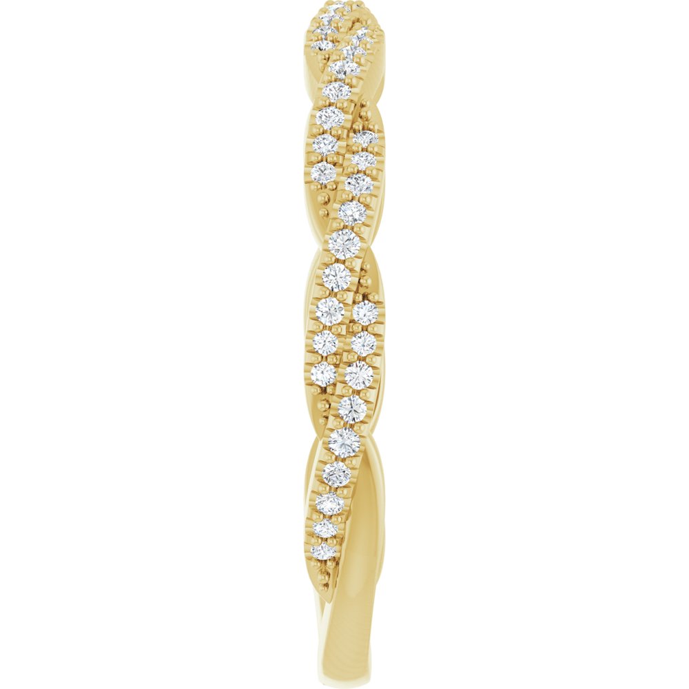 14K Yellow 1/6 CTW Natural Diamond Anniversary Band