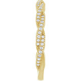 14K Yellow 1/6 CTW Natural Diamond Anniversary Band