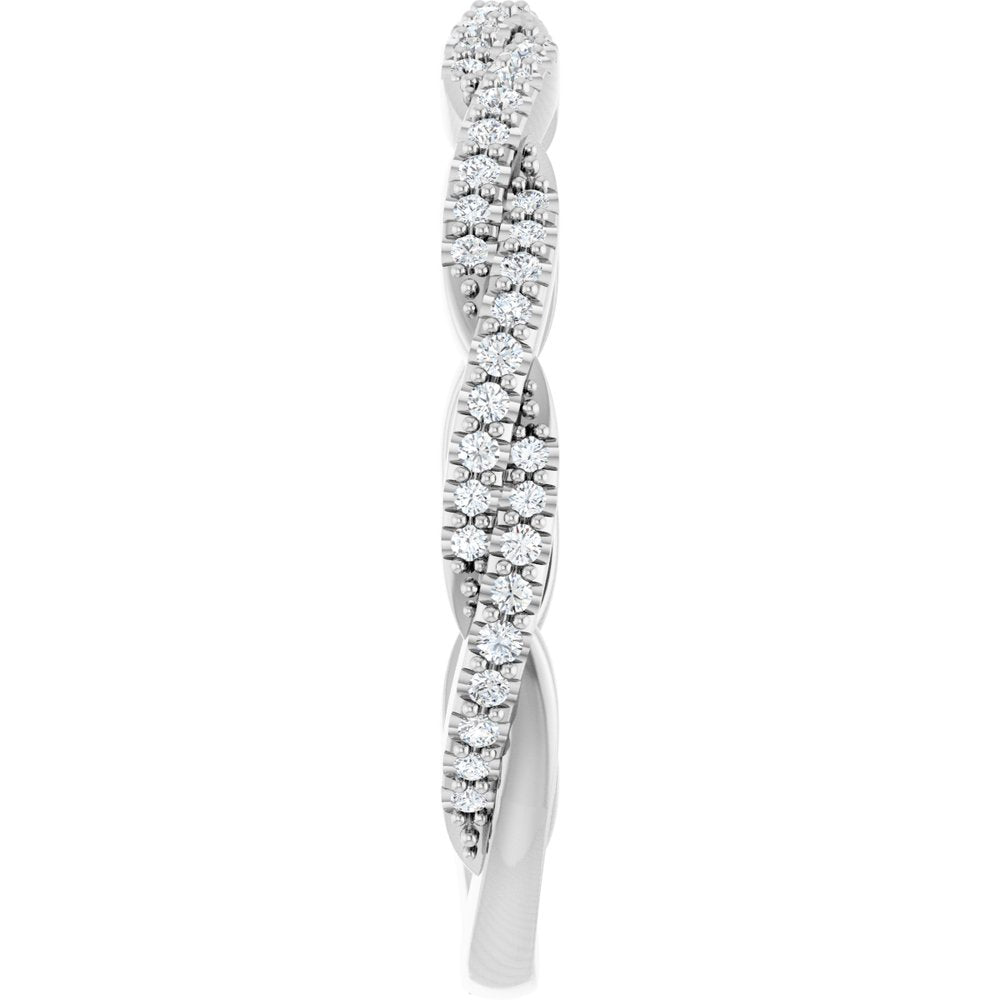 14K White 1/6 CTW Natural Diamond Anniversary Band