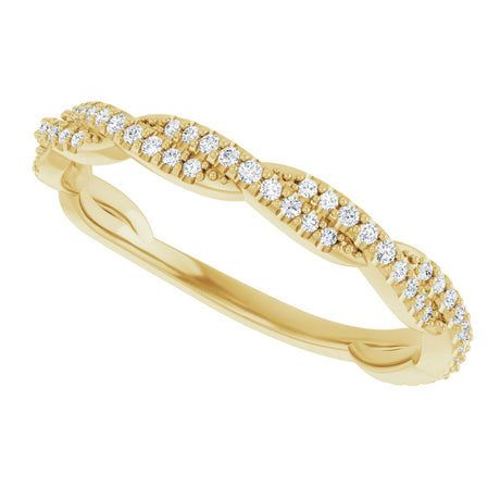 14K Yellow 1/6 CTW Natural Diamond Anniversary Band