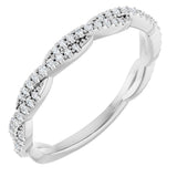 Platinum 1/6 CTW Natural Diamond Anniversary Band