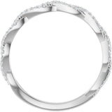 14K White 1/6 CTW Natural Diamond Anniversary Band