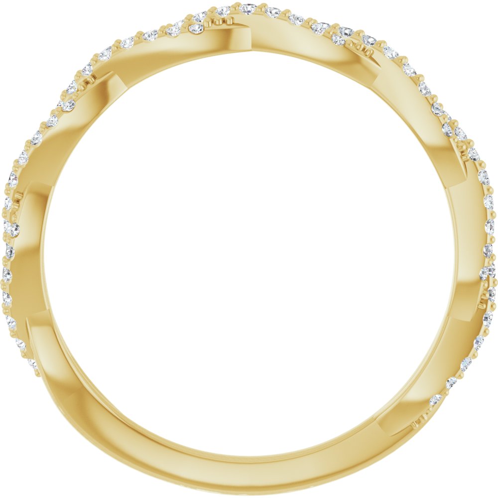 14K Yellow 1/6 CTW Natural Diamond Anniversary Band