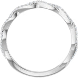 Platinum 1/6 CTW Natural Diamond Anniversary Band