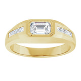 14K Yellow 9/10 CTW Lab-Grown Diamond Band