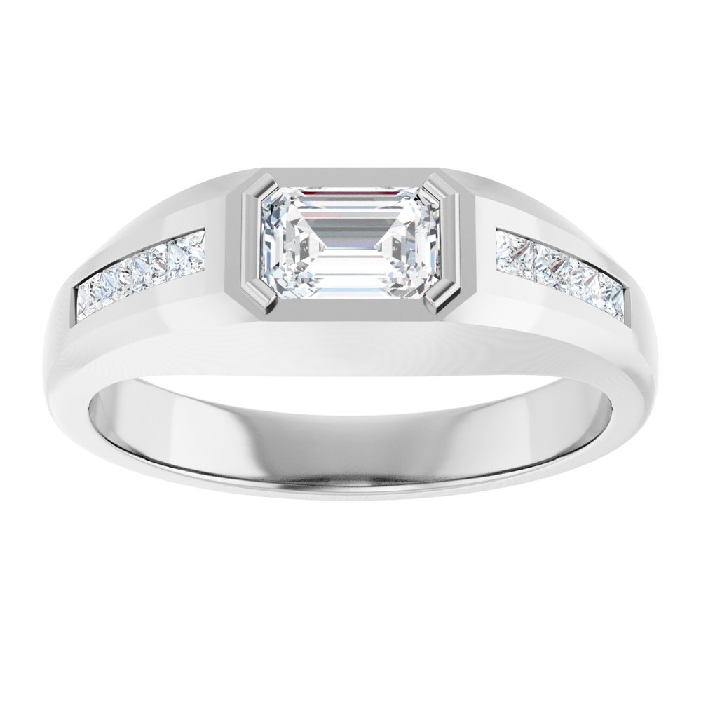 14K White 9/10 CTW Lab-Grown Diamond Band