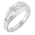 14K White 9/10 CTW Lab-Grown Diamond Band