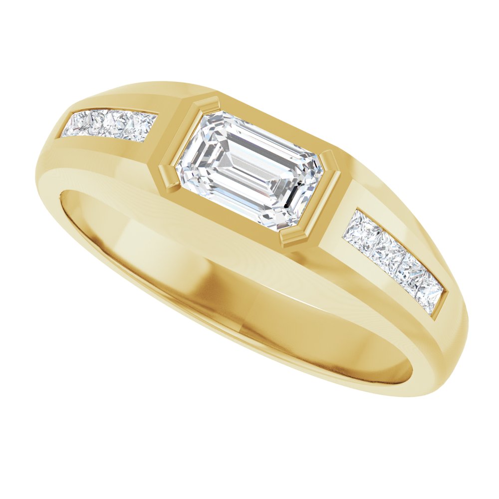 14K Yellow 9/10 CTW Lab-Grown Diamond Band