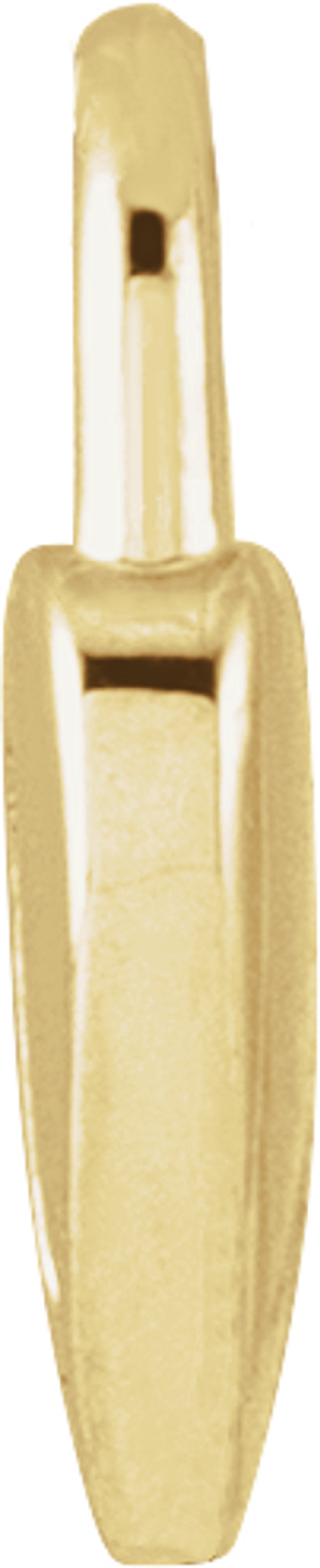 18K Yellow Gold-Plated Sterling Silver Engravable Heart Lock Pendant