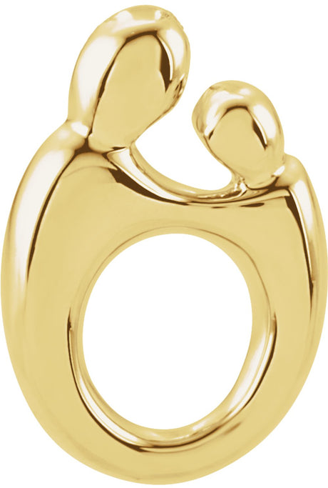 14K Yellow Gold Mother and Child® Slide Pendant