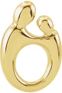 10K Yellow Gold Mother and Child® Slide Pendant