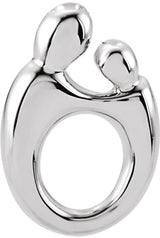 10K White Gold Mother and Child® Slide Pendant