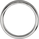 Stainless Steel 6 mm Comfort-Fit Half Round Band