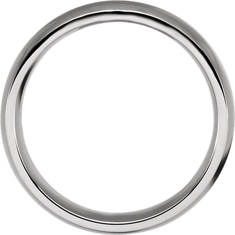 Stainless Steel 6 mm Comfort-Fit Half Round Band