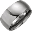 Titanium 10 mm Comfort-Fit Half Round Band Size 9.5
