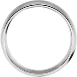 Titanium 10 mm Comfort-Fit Half Round Band