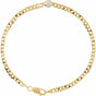 14K Yellow Gold 1/4 CT Natural Diamond Link 7" Bracelet
