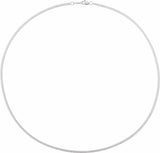 Sterling Silver 2.25 mm Curb 16" Chain