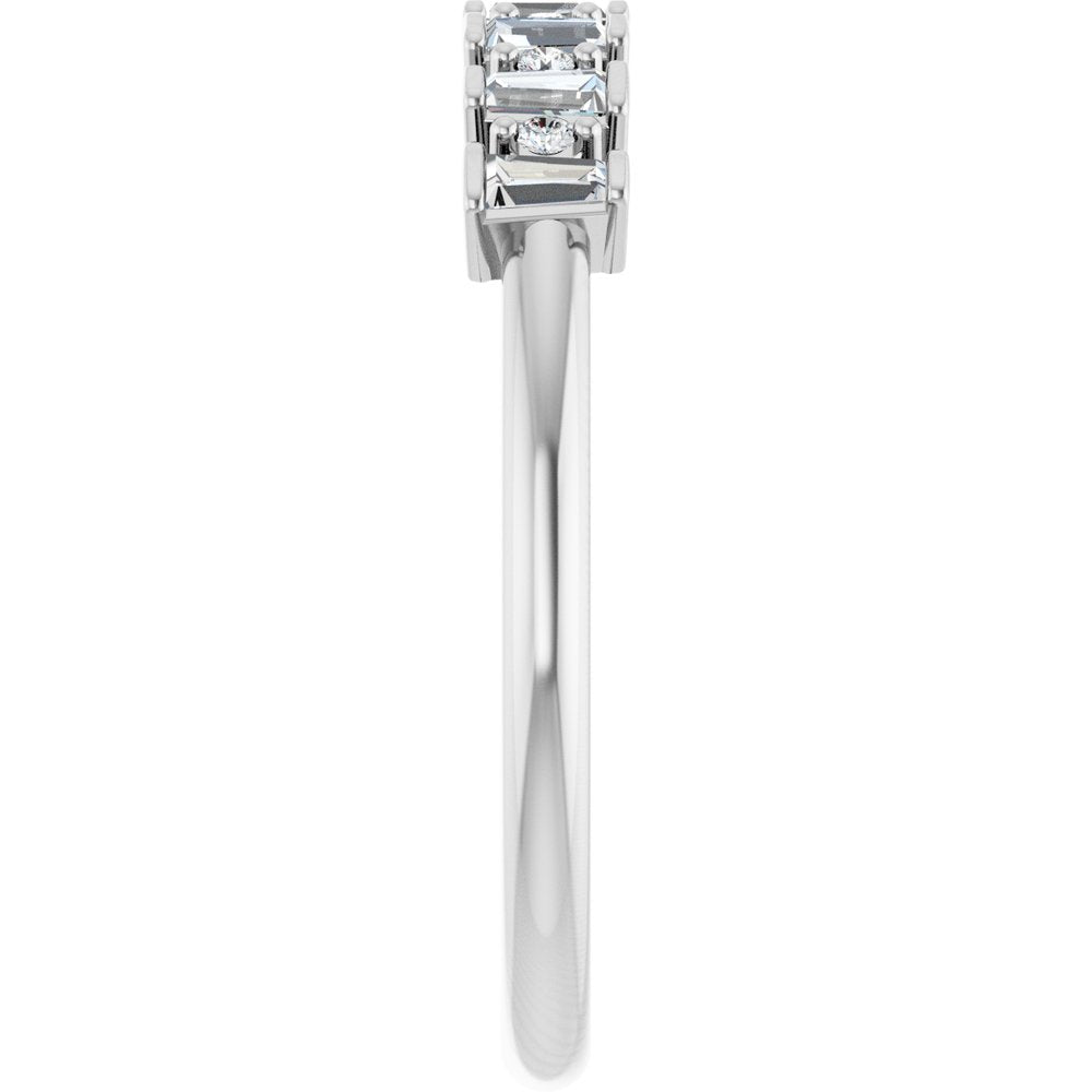 14K White 1/4 CTW Natural Diamond Anniversary Band